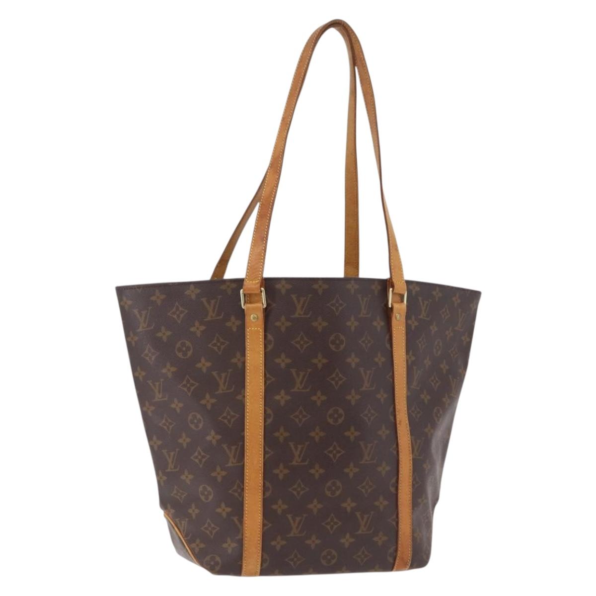 LOUIS VUITTON Monogram Sac Shopping Tote Bag M51108 LV Auth 207544