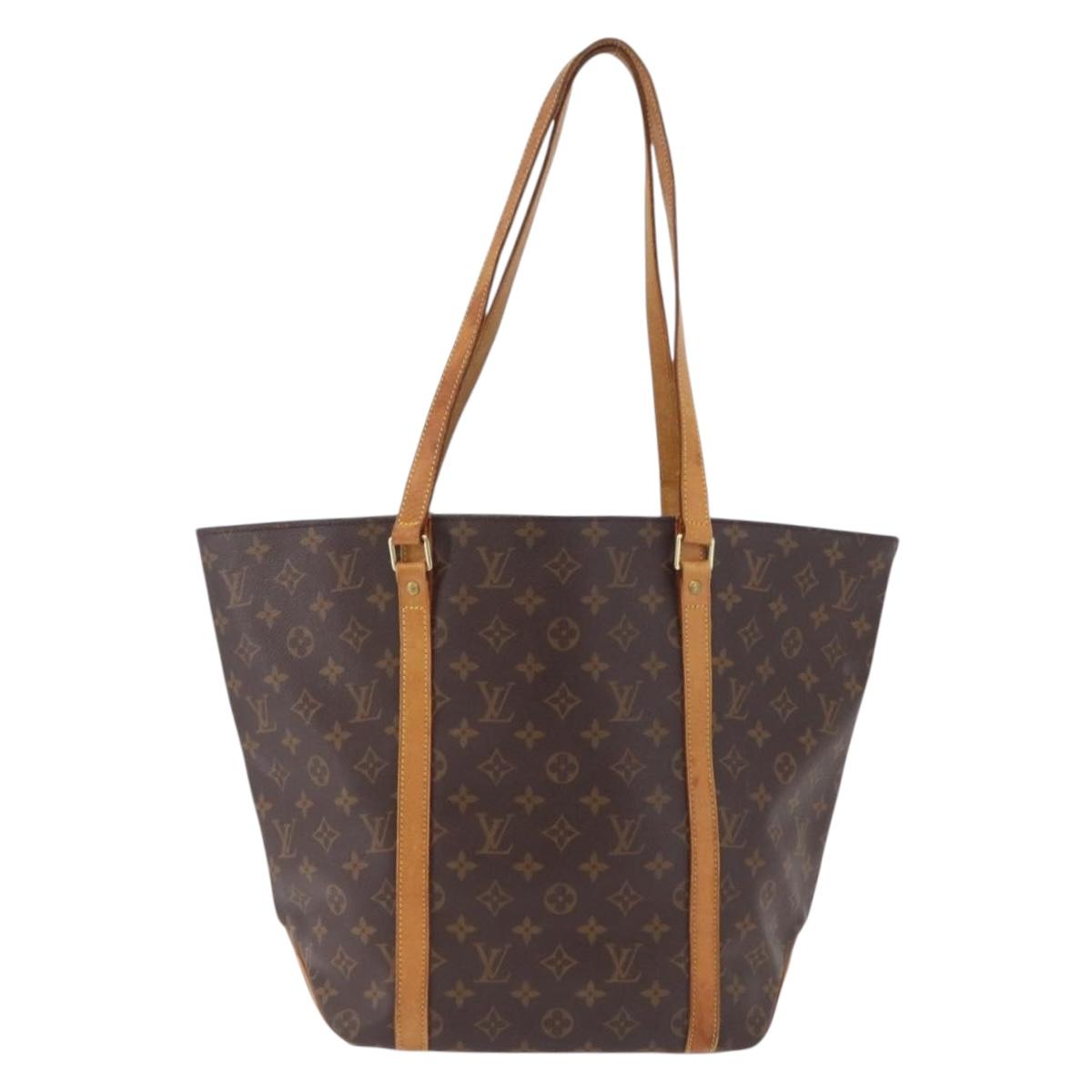 LOUIS VUITTON Monogram Sac Shopping Tote Bag M51108 LV Auth 207544
