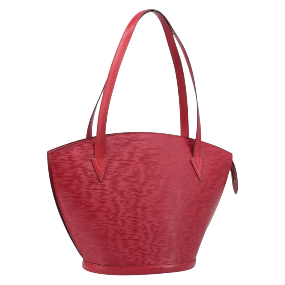LOUIS VUITTON Epi Saint Jacques Shoulder Bag Red M52277 LV Auth 207548V