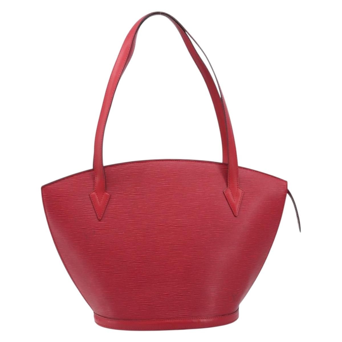 LOUIS VUITTON Epi Saint Jacques Shoulder Bag Red M52277 LV Auth 207548V