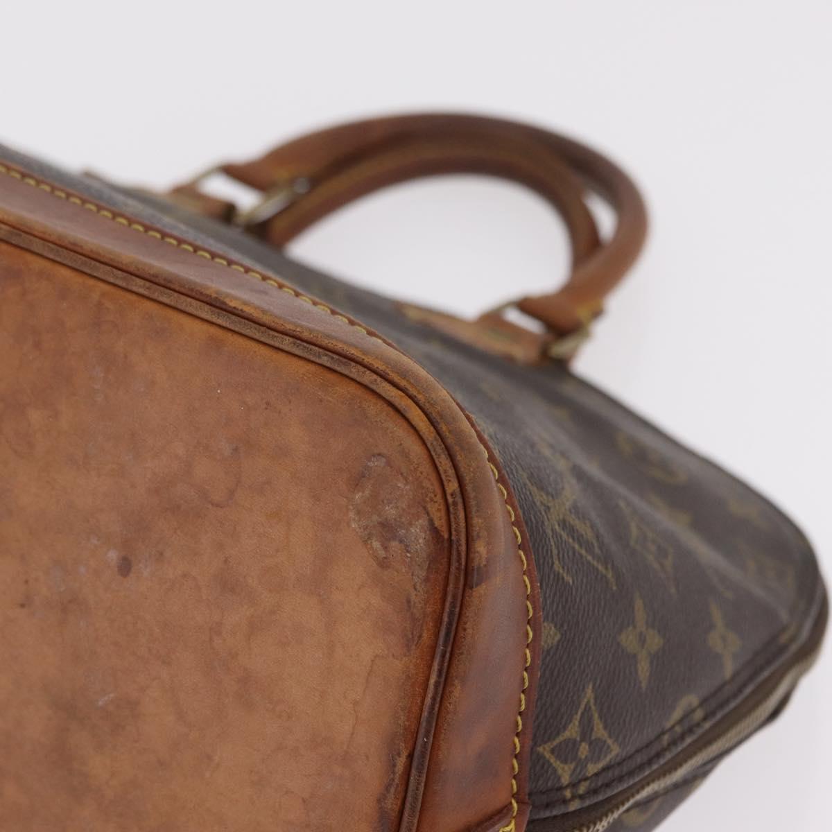 LOUIS VUITTON Monogram Alma Hand Bag M51130 LV Auth 207549