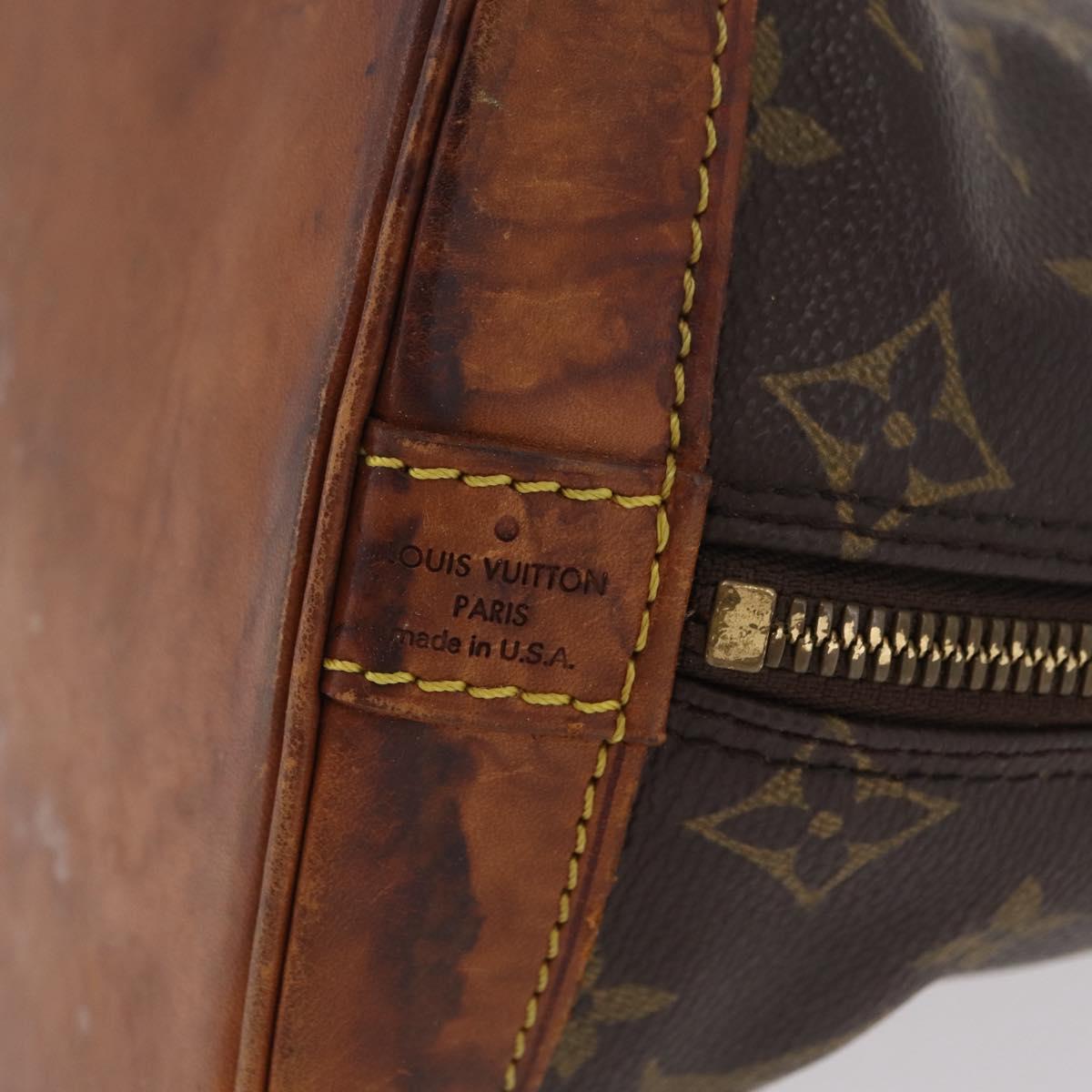 LOUIS VUITTON Monogram Alma Hand Bag M51130 LV Auth 207549
