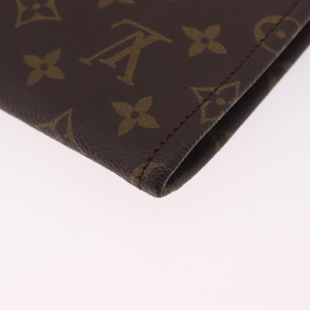 LOUIS VUITTON Monogram Poche Document 30 Clutch Bag M53457 LV Auth 207558A