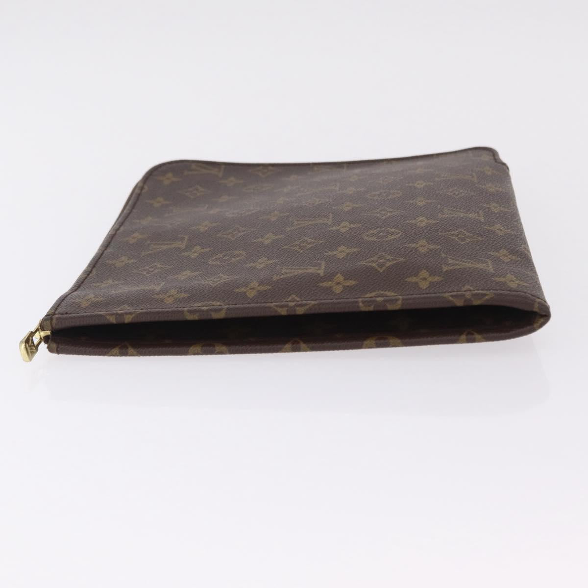 LOUIS VUITTON Monogram Poche Document 30 Clutch Bag M53457 LV Auth 207558A