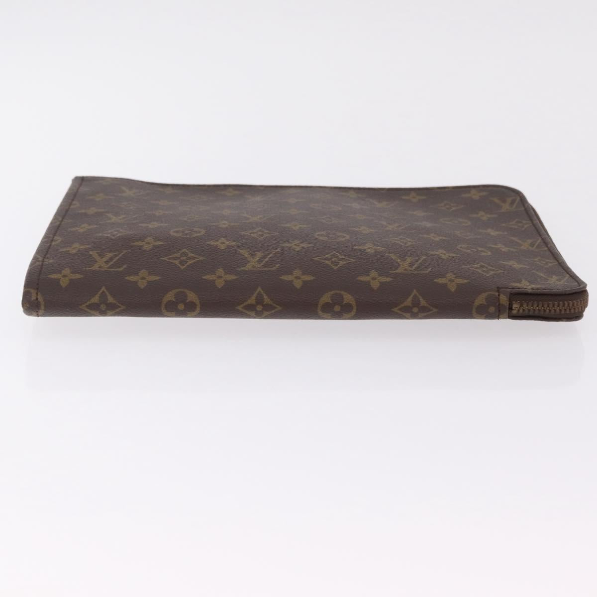 LOUIS VUITTON Monogram Poche Document 30 Clutch Bag M53457 LV Auth 207558A