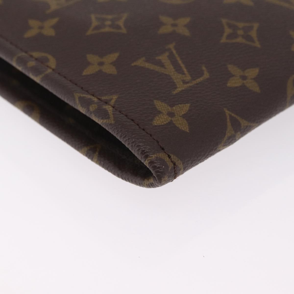 LOUIS VUITTON Monogram Poche Document 30 Clutch Bag M53457 LV Auth 207558A