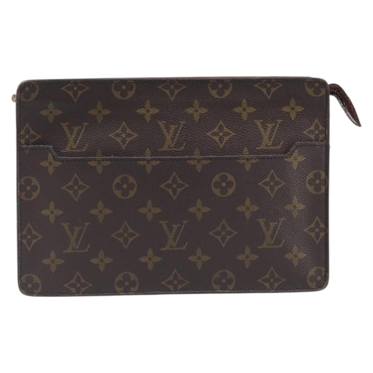 LOUIS VUITTON Monogram Pochette Homme Clutch Bag M51795 LV Auth 207562