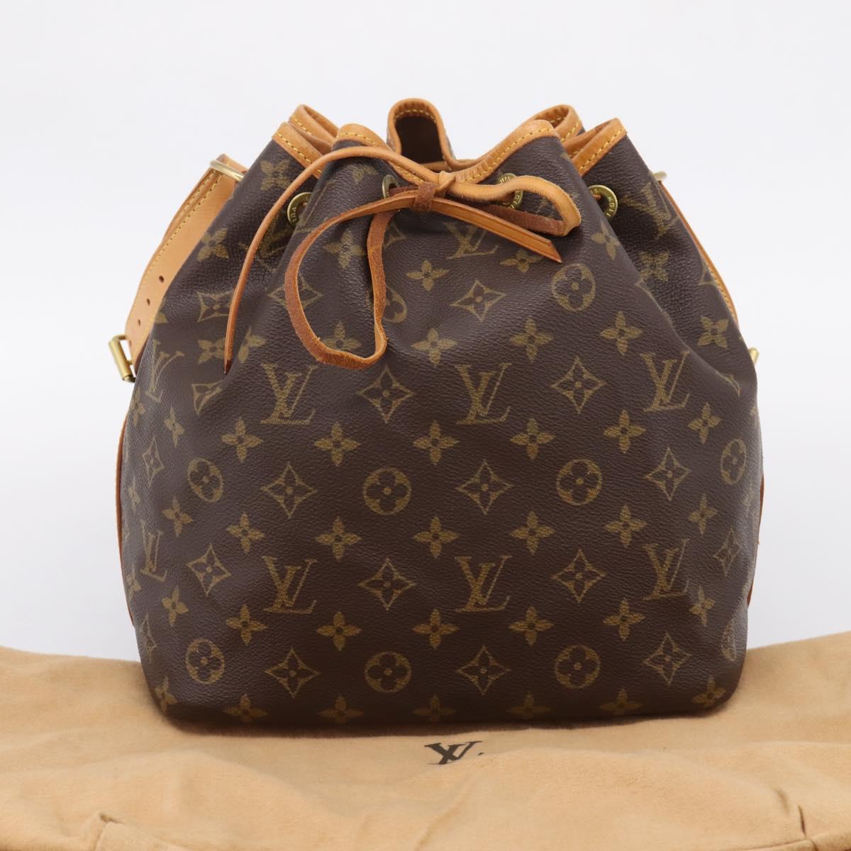 LOUIS VUITTON Monogram Petit Noe Shoulder Bag M42226 LV Auth 207563V