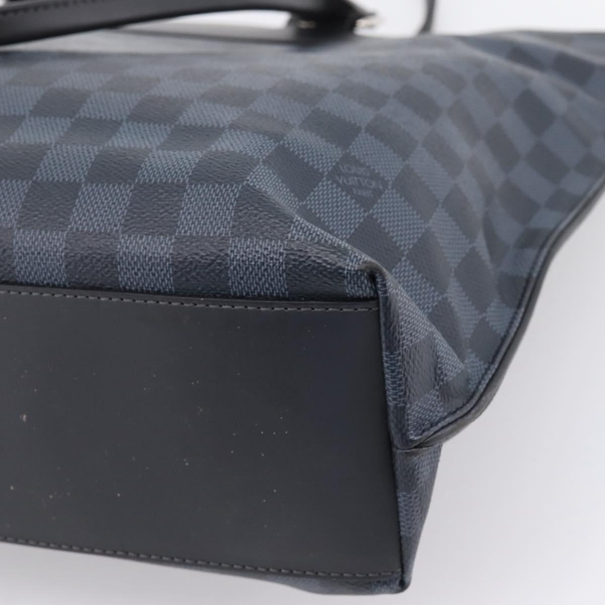 LOUIS VUITTON Damier Cobalt Cabavayage Tote Bag N41397 LV Auth 207570