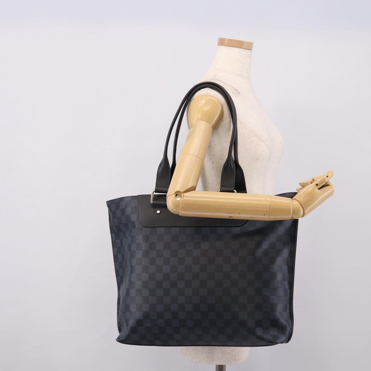 LOUIS VUITTON Damier Cobalt Cabavayage Tote Bag N41397 LV Auth 207570