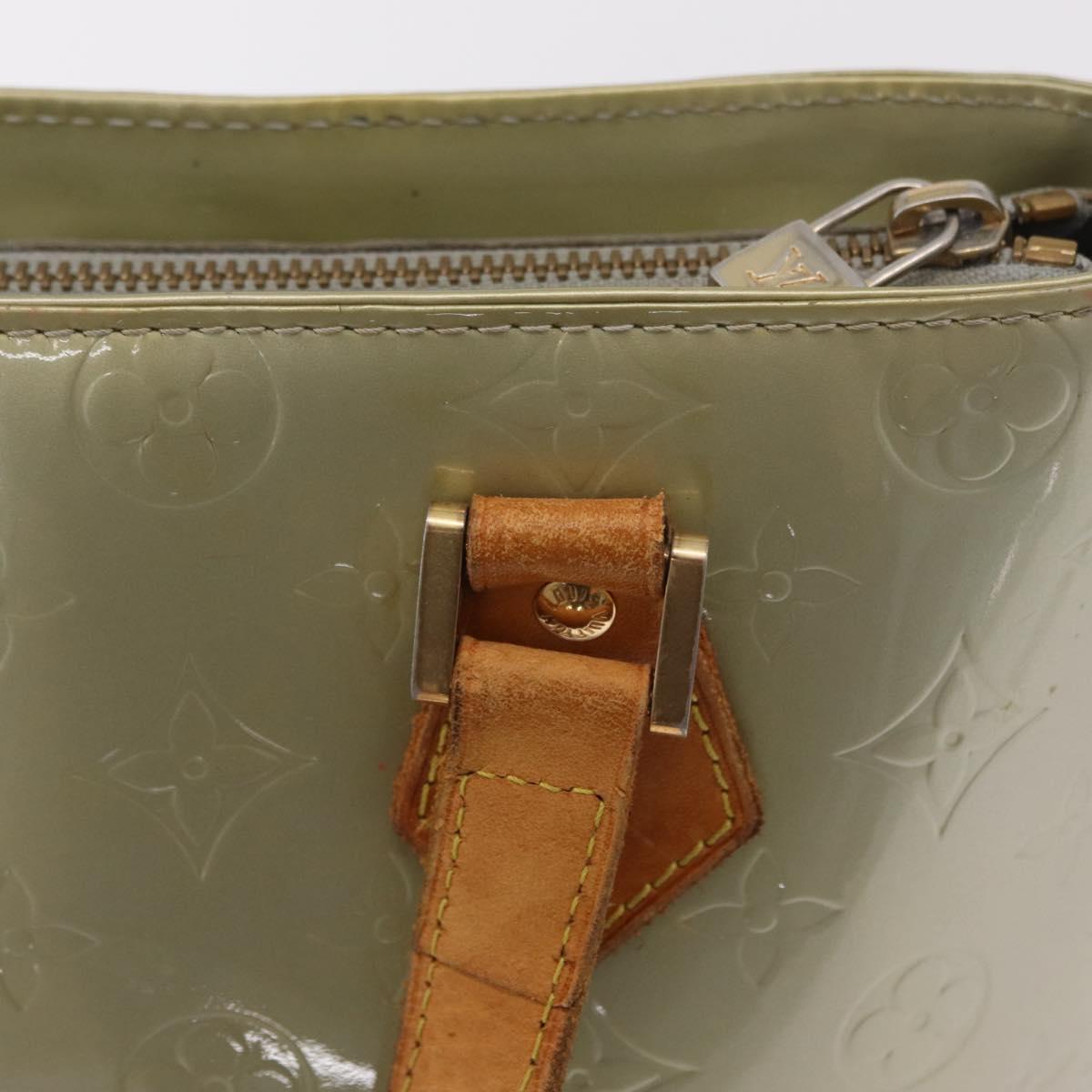 LOUIS VUITTON Monogram Vernis Houston Hand Bag Gris M91053 LV Auth 207572