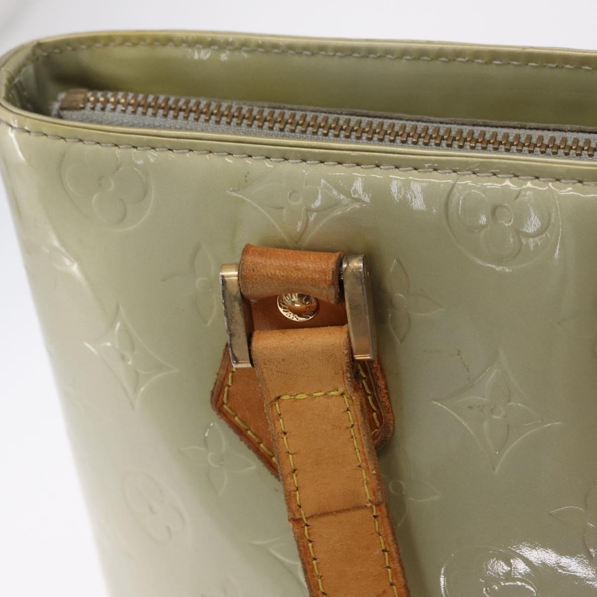 LOUIS VUITTON Monogram Vernis Houston Hand Bag Gris M91053 LV Auth 207572