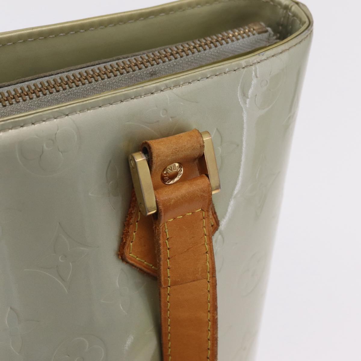 LOUIS VUITTON Monogram Vernis Houston Hand Bag Gris M91053 LV Auth 207572