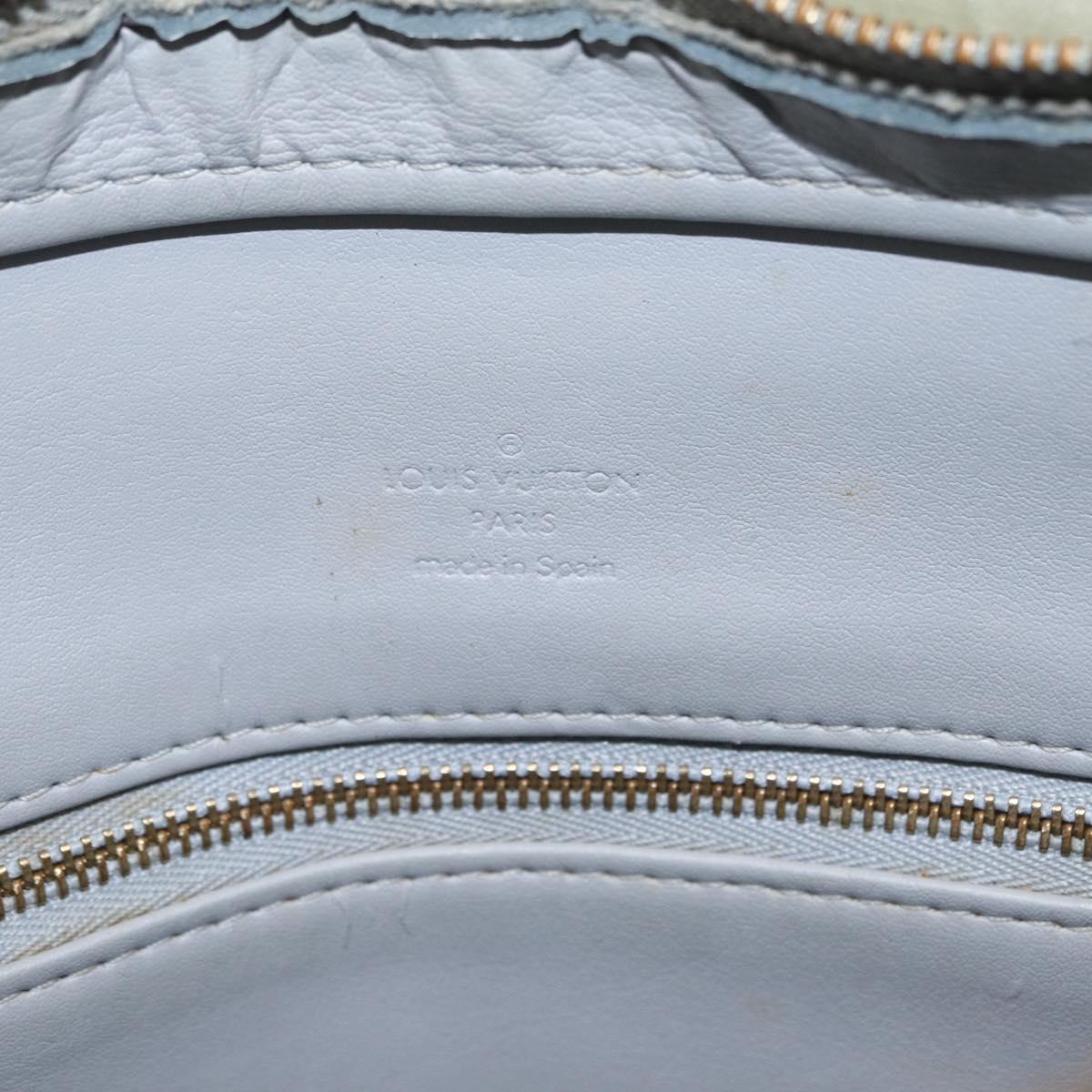 LOUIS VUITTON Monogram Vernis Houston Hand Bag Gris M91053 LV Auth 207572