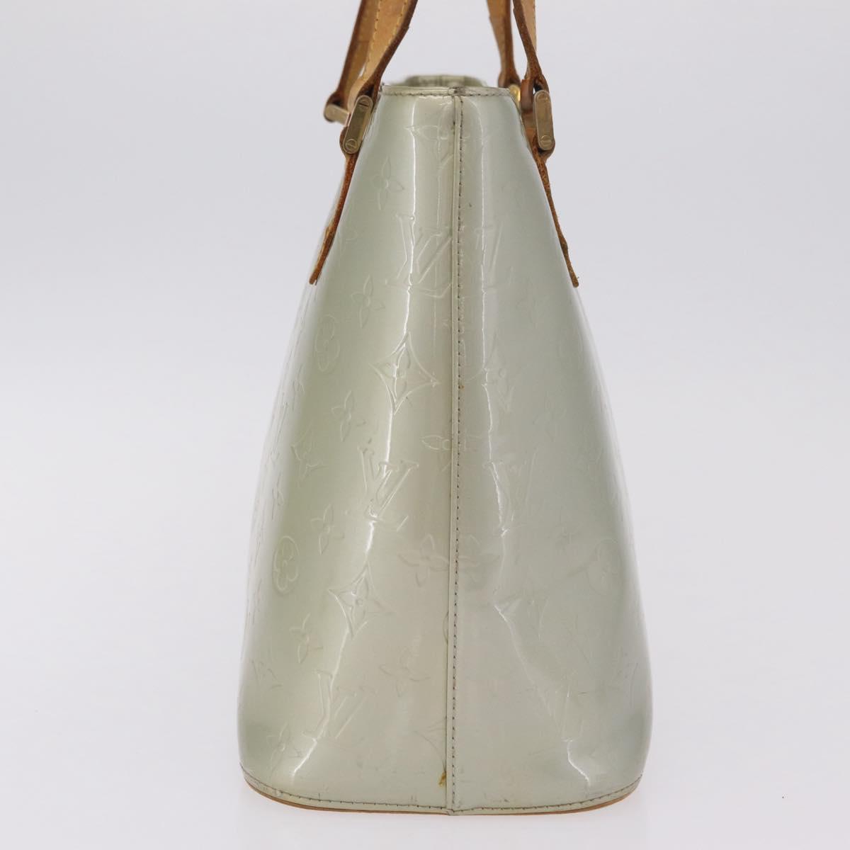 LOUIS VUITTON Monogram Vernis Houston Hand Bag Gris M91053 LV Auth 207572