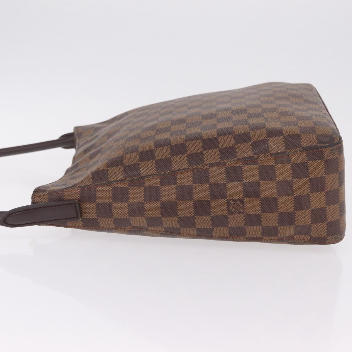 LOUIS VUITTON Damier Ebene Looping GM Shoulder Bag N51144 LV Auth 207583A
