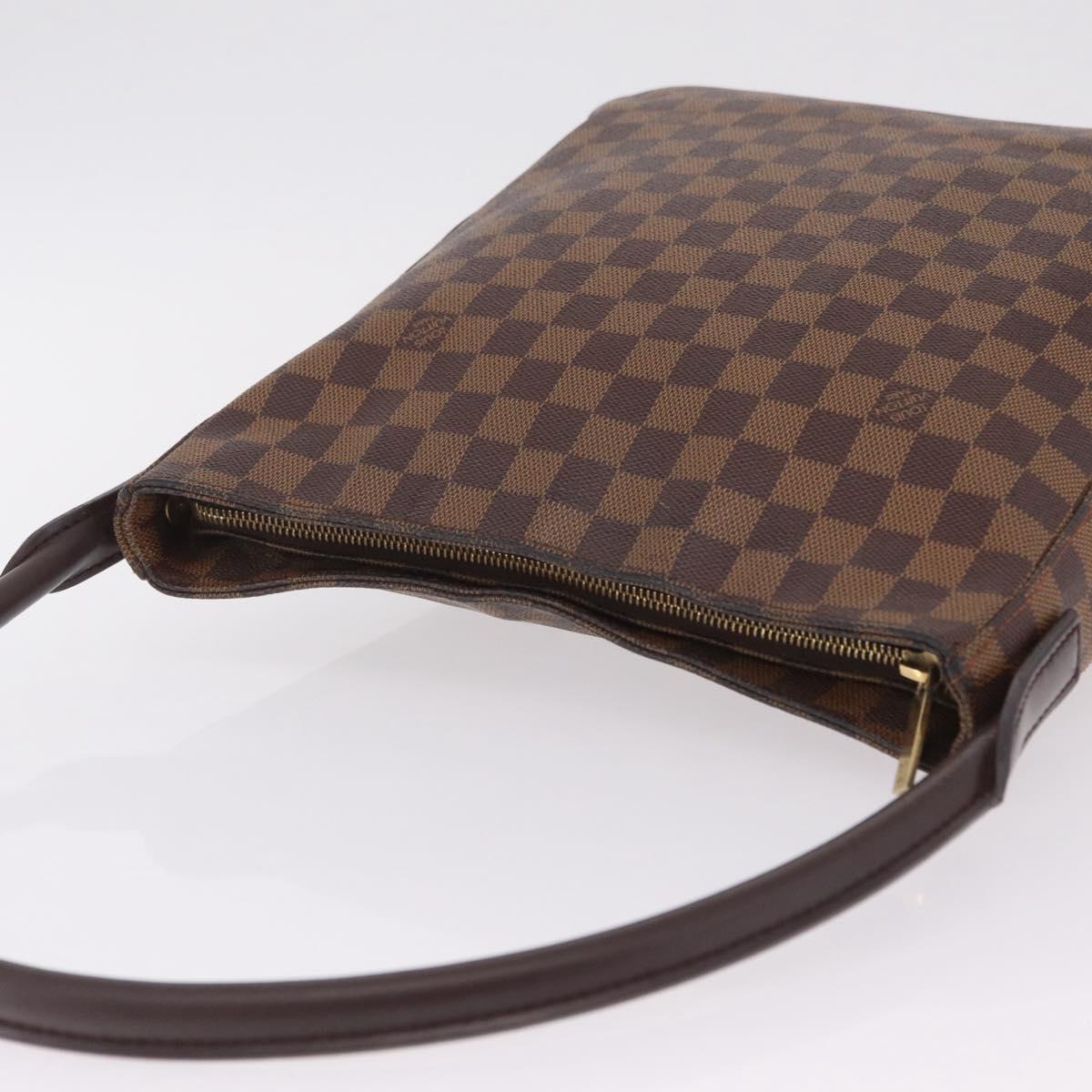 LOUIS VUITTON Damier Ebene Looping GM Shoulder Bag N51144 LV Auth 207583A