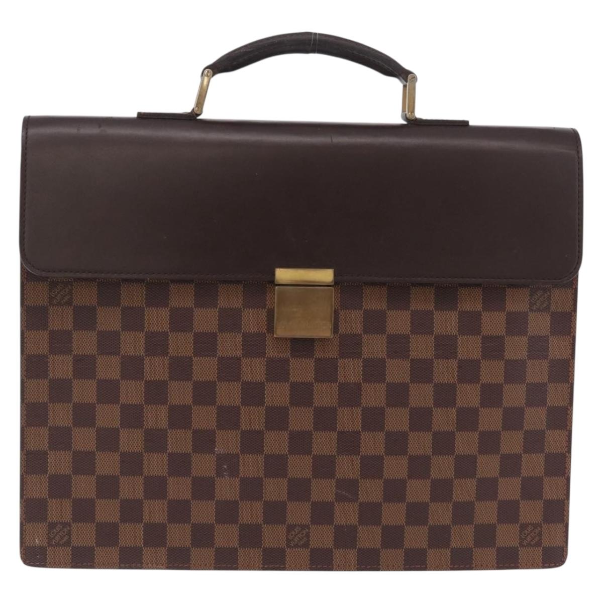 LOUIS VUITTON Damier Ebene Altona PM Briefcase N53315 LV Auth 207585