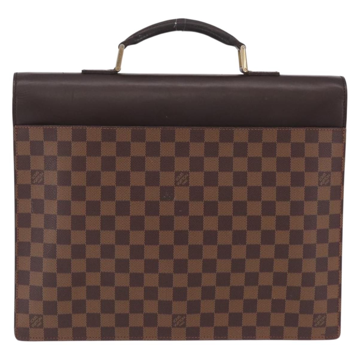LOUIS VUITTON Damier Ebene Altona PM Briefcase N53315 LV Auth 207585
