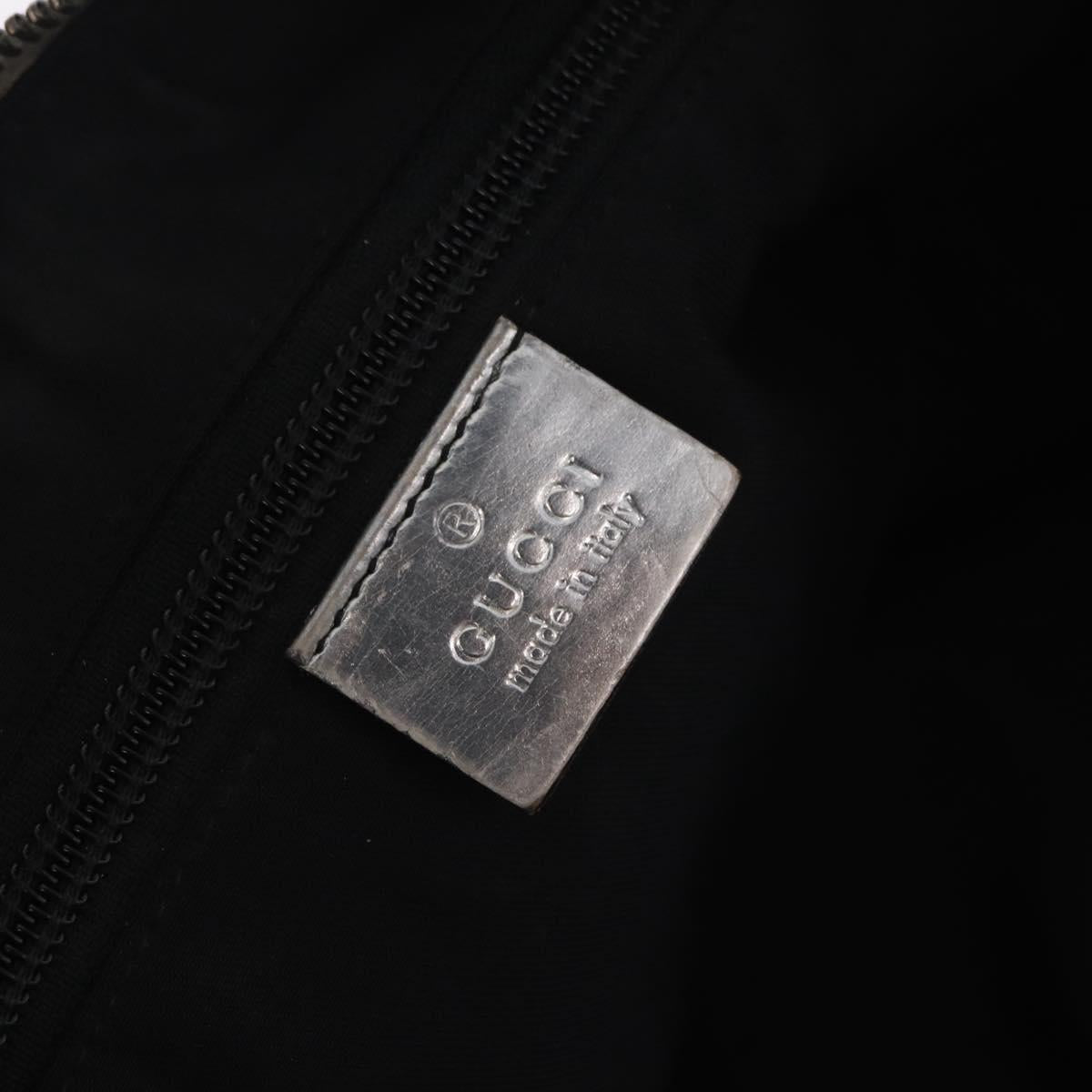 GUCCI GG Canvas Shoulder Bag Silver 181092 Auth 207594