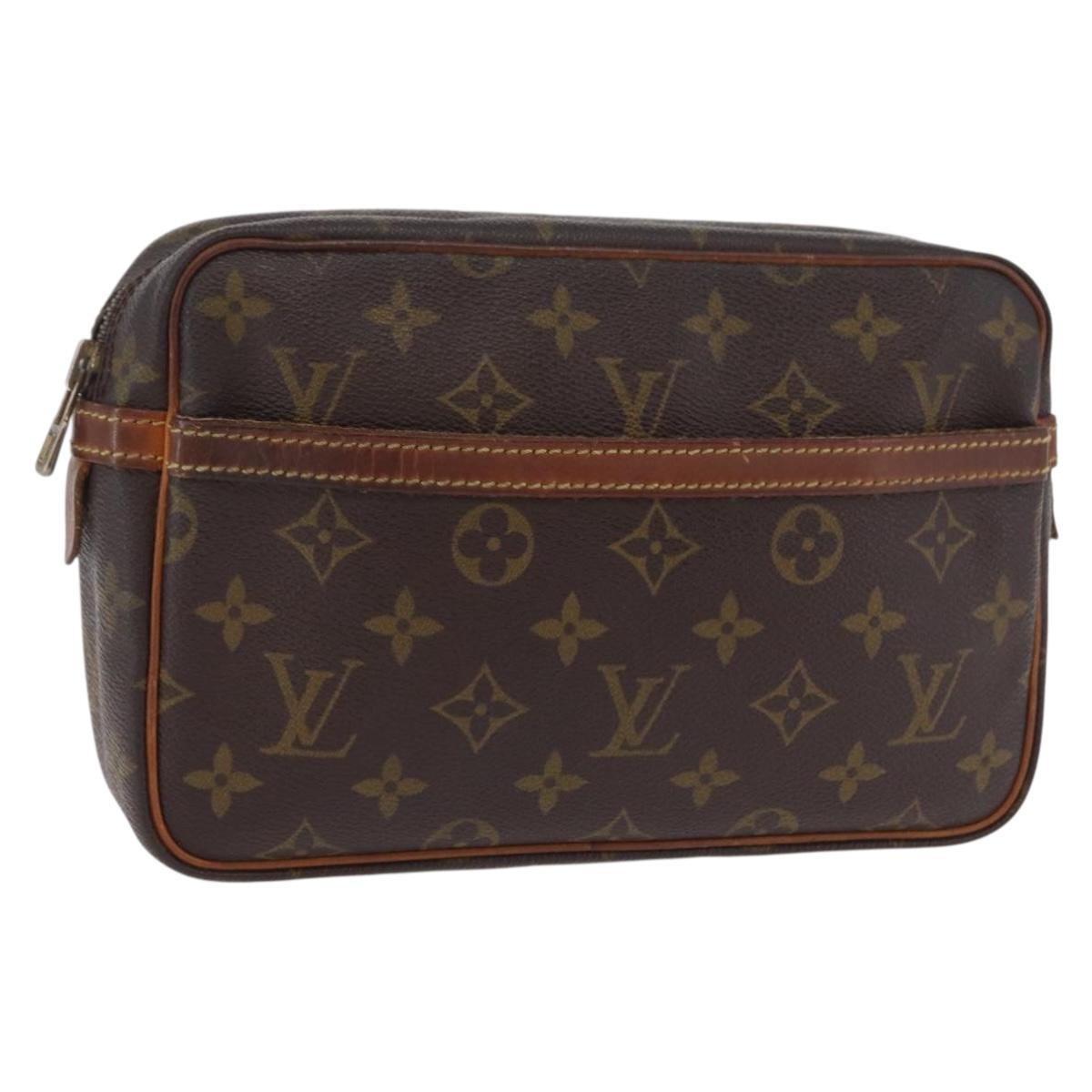 LOUIS VUITTON Monogram Compiegne 23 Clutch Bag M51847 LV Auth 207598