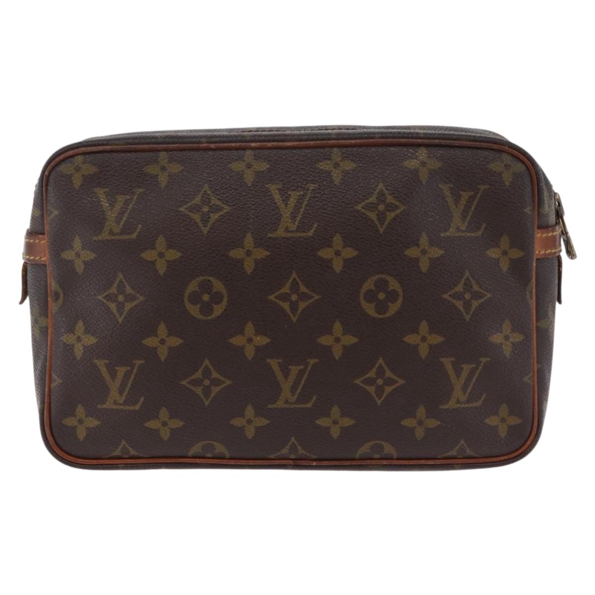 LOUIS VUITTON Monogram Compiegne 23 Clutch Bag M51847 LV Auth 207598