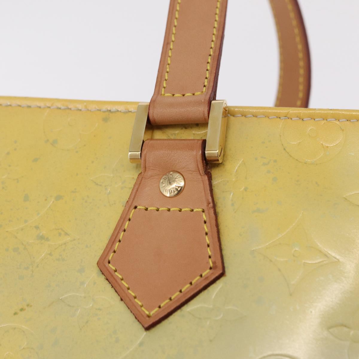 LOUIS VUITTON Monogram Vernis Houston Hand Bag Gris M91053 LV Auth 207601