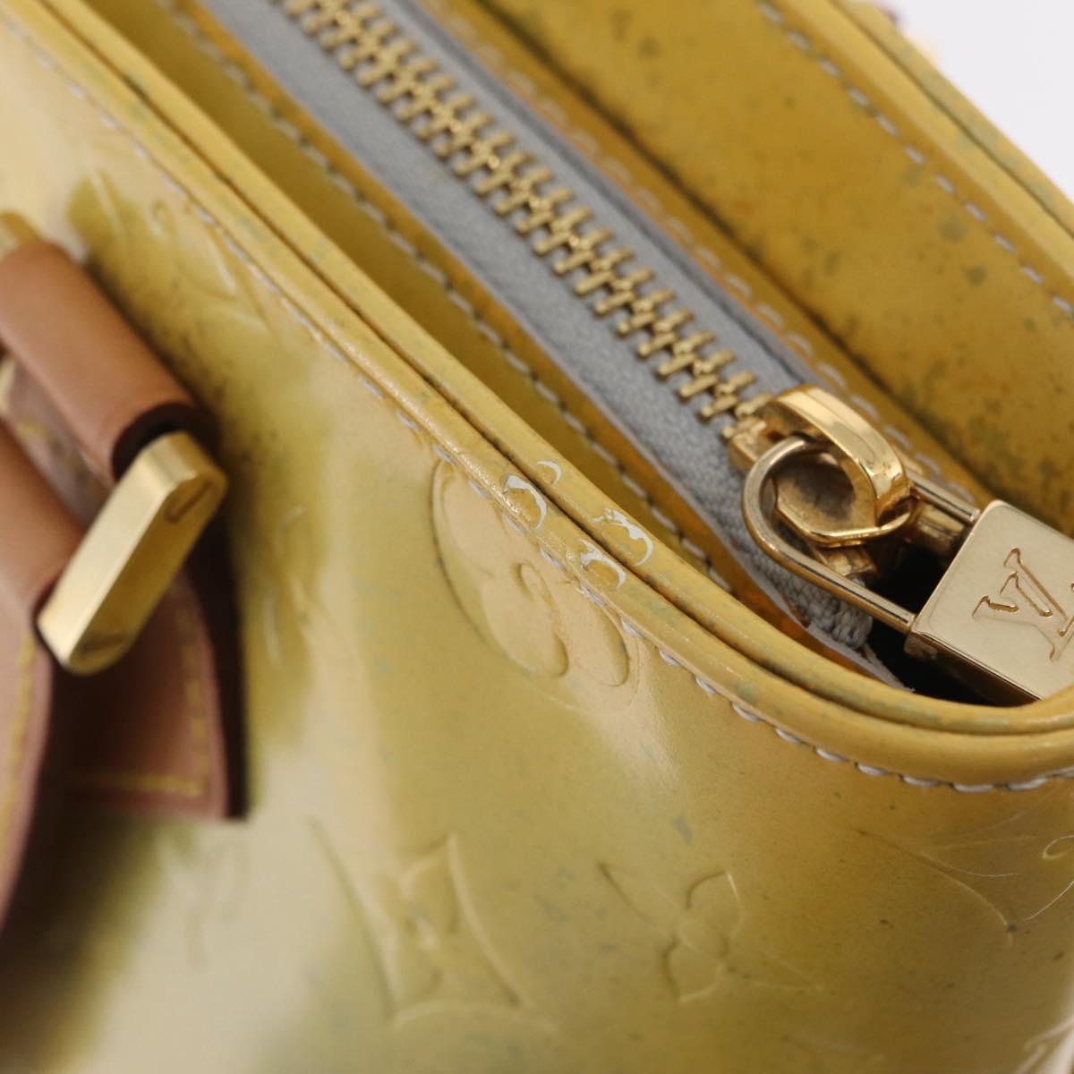 LOUIS VUITTON Monogram Vernis Houston Hand Bag Gris M91053 LV Auth 207601