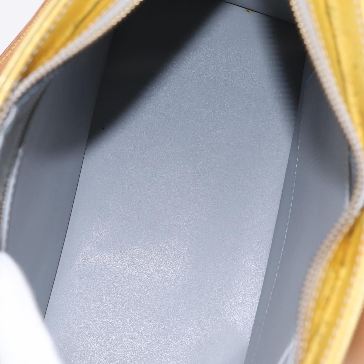 LOUIS VUITTON Monogram Vernis Houston Hand Bag Gris M91053 LV Auth 207601