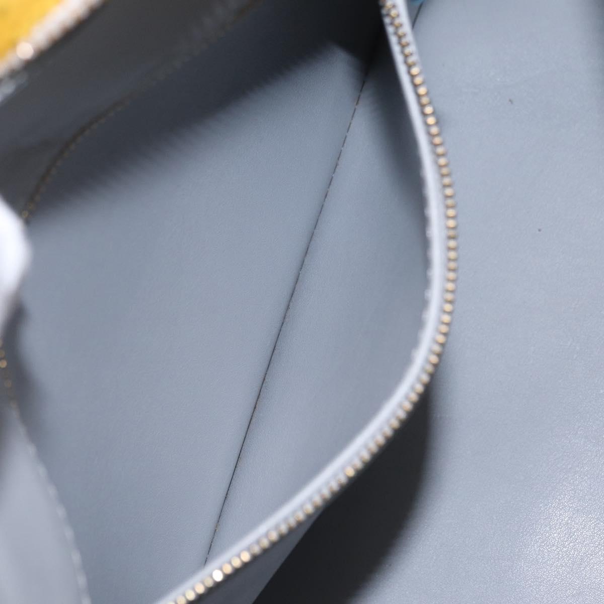LOUIS VUITTON Monogram Vernis Houston Hand Bag Gris M91053 LV Auth 207601