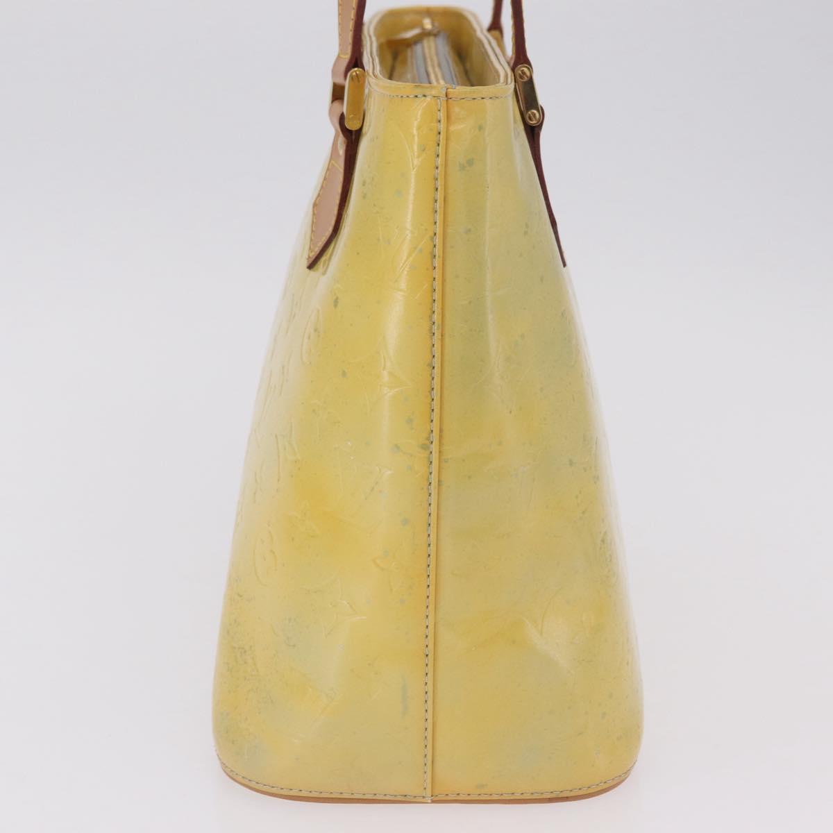 LOUIS VUITTON Monogram Vernis Houston Hand Bag Gris M91053 LV Auth 207601