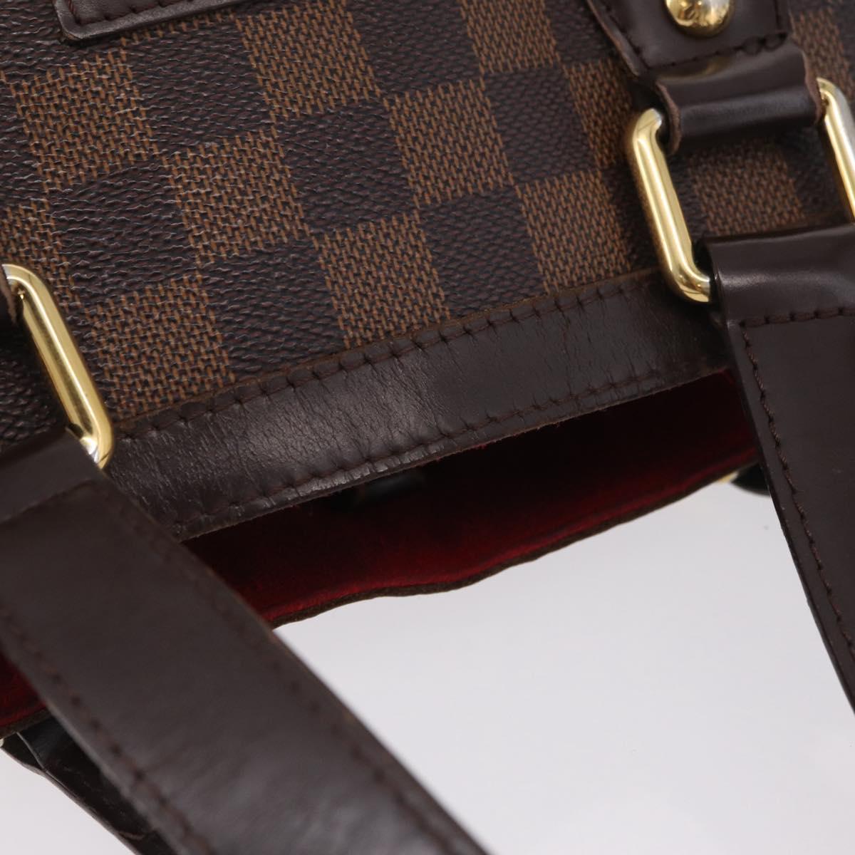 LOUIS VUITTON Damier Ebene Hampstead PM Tote Bag N51205 LV Auth 207603