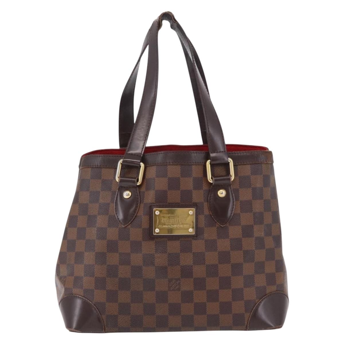 LOUIS VUITTON Damier Ebene Hampstead PM Tote Bag N51205 LV Auth 207603
