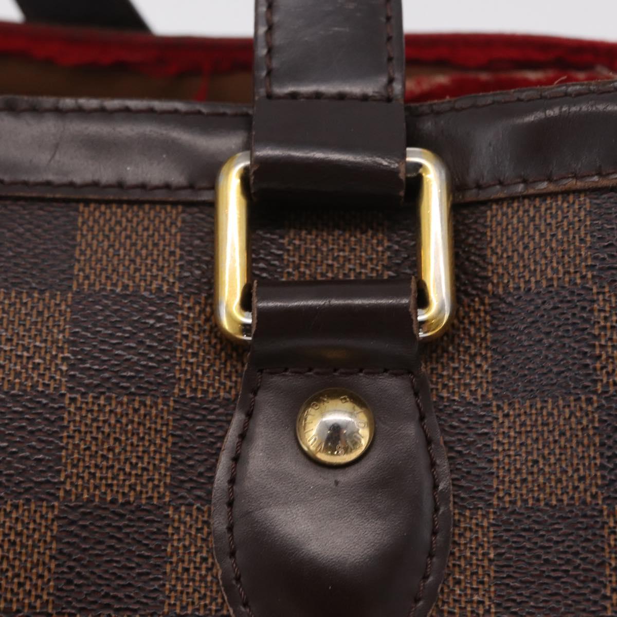 LOUIS VUITTON Damier Ebene Hampstead PM Tote Bag N51205 LV Auth 207603