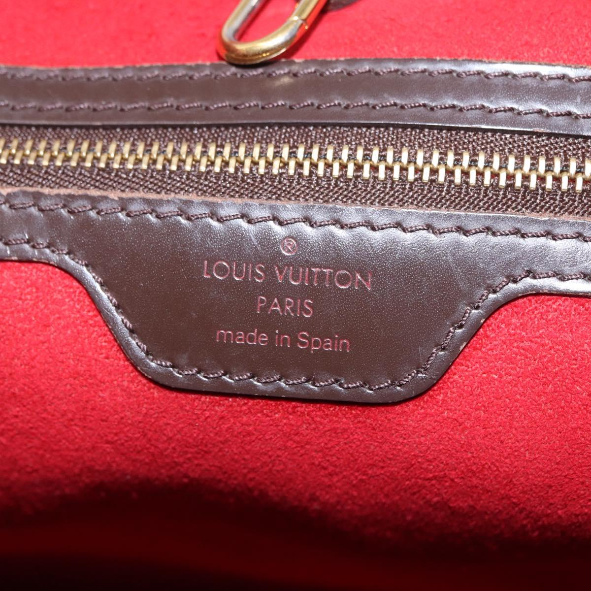LOUIS VUITTON Damier Ebene Hampstead PM Tote Bag N51205 LV Auth 207603