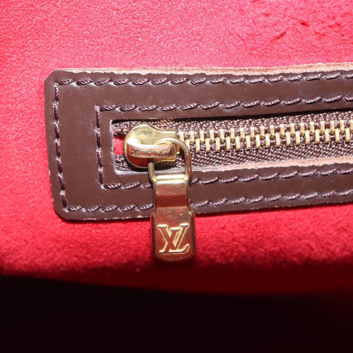 LOUIS VUITTON Damier Ebene Hampstead PM Tote Bag N51205 LV Auth 207603