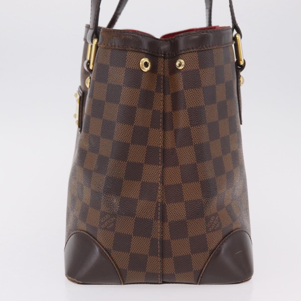 LOUIS VUITTON Damier Ebene Hampstead PM Tote Bag N51205 LV Auth 207603