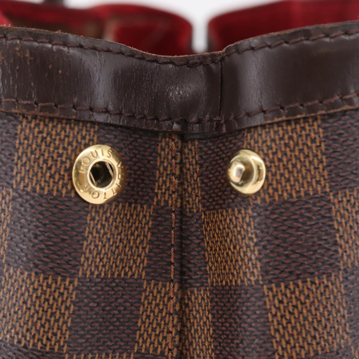 LOUIS VUITTON Damier Ebene Hampstead PM Tote Bag N51205 LV Auth 207603
