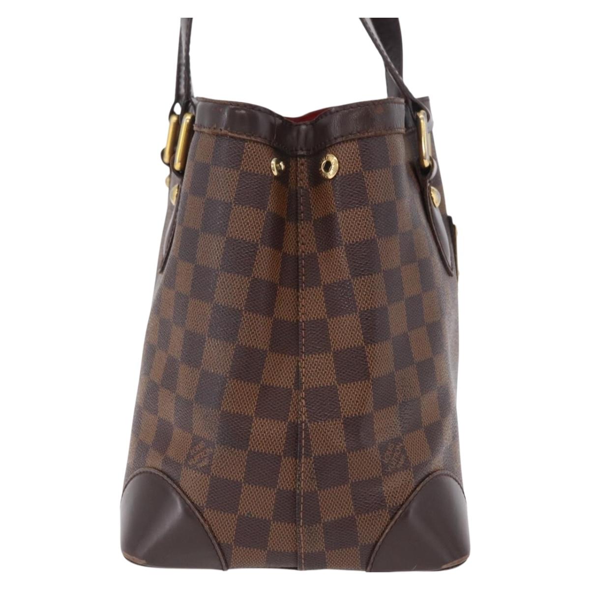 LOUIS VUITTON Damier Ebene Hampstead PM Tote Bag N51205 LV Auth 207603
