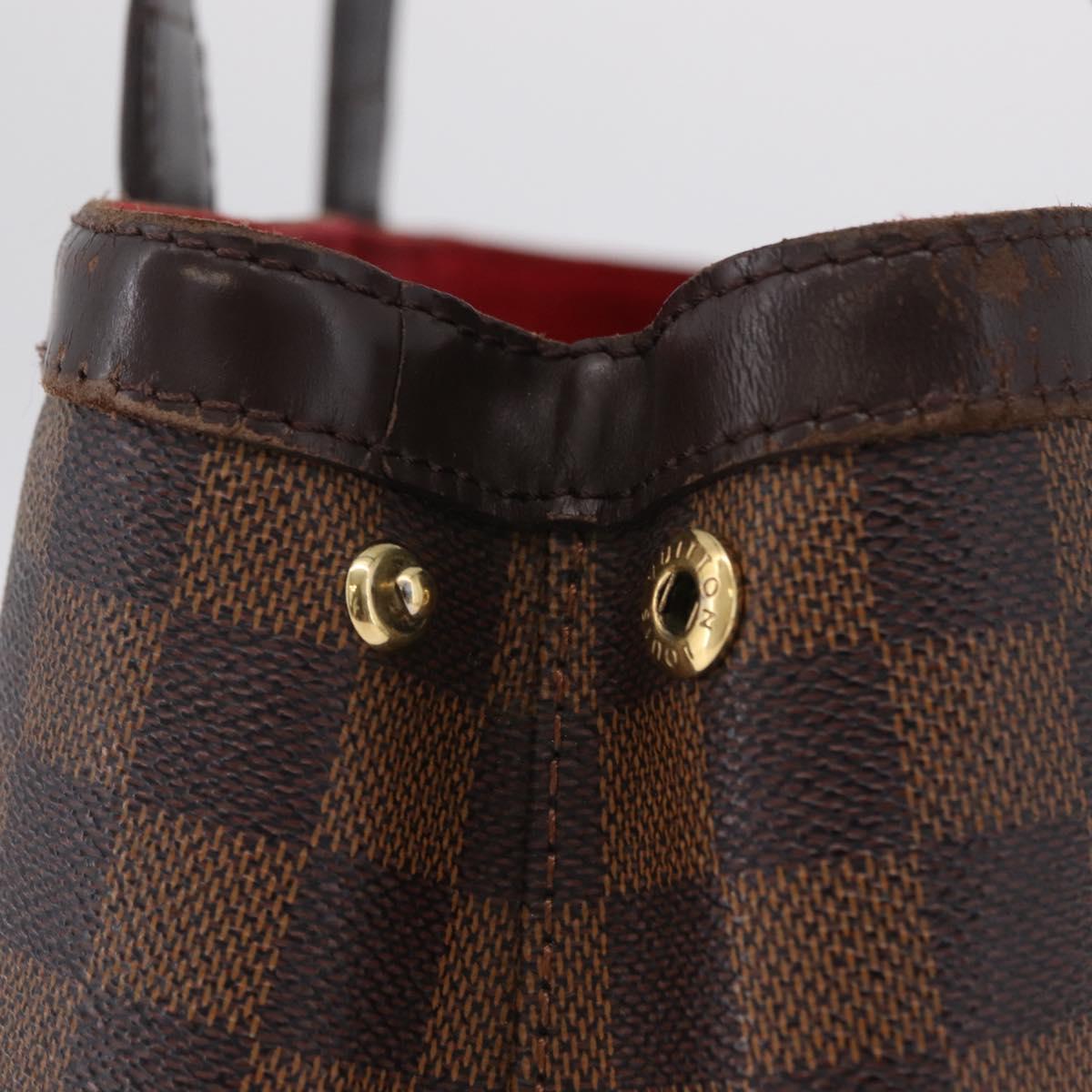 LOUIS VUITTON Damier Ebene Hampstead PM Tote Bag N51205 LV Auth 207603