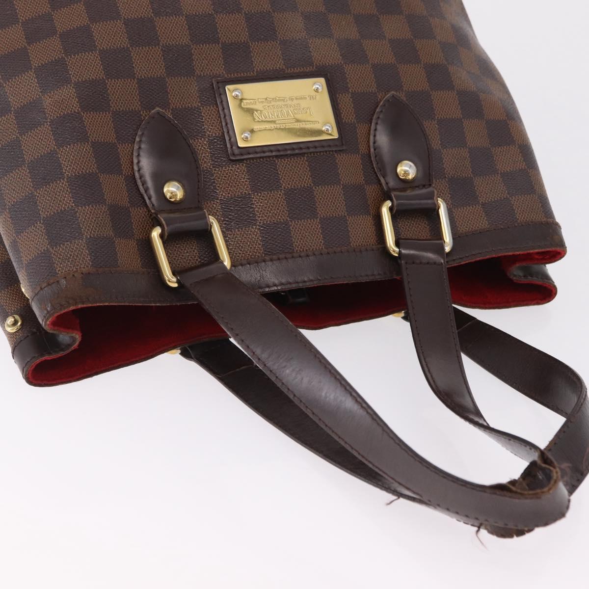 LOUIS VUITTON Damier Ebene Hampstead PM Tote Bag N51205 LV Auth 207603