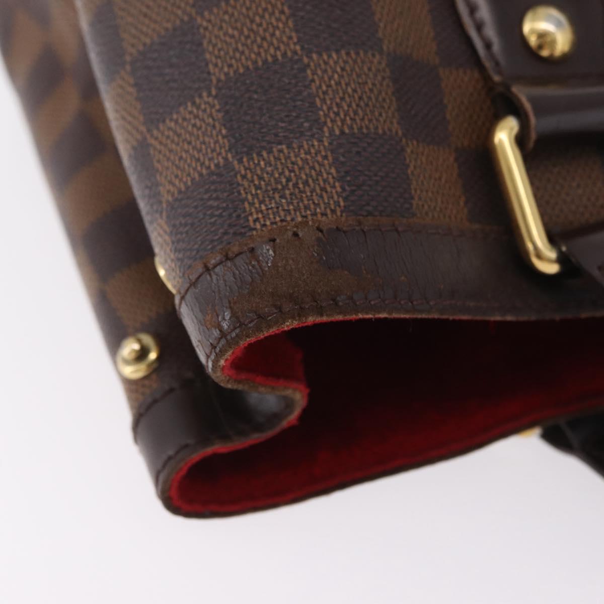 LOUIS VUITTON Damier Ebene Hampstead PM Tote Bag N51205 LV Auth 207603