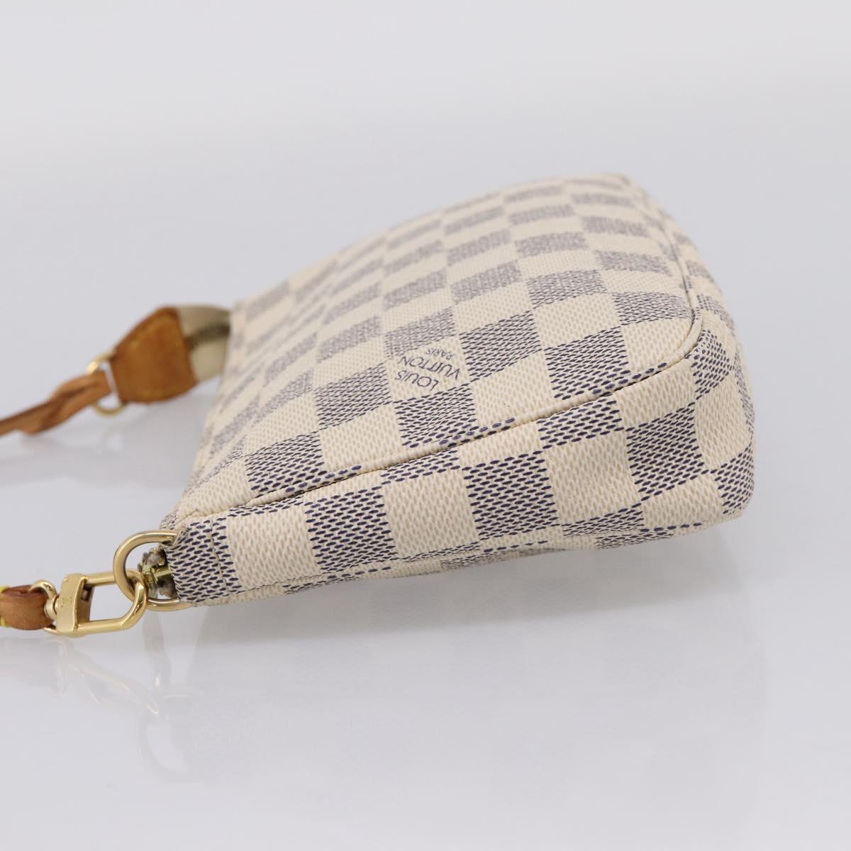 LOUIS VUITTON Damier Azur Pochette Accessoires Pouch N41207 LV Auth 207629