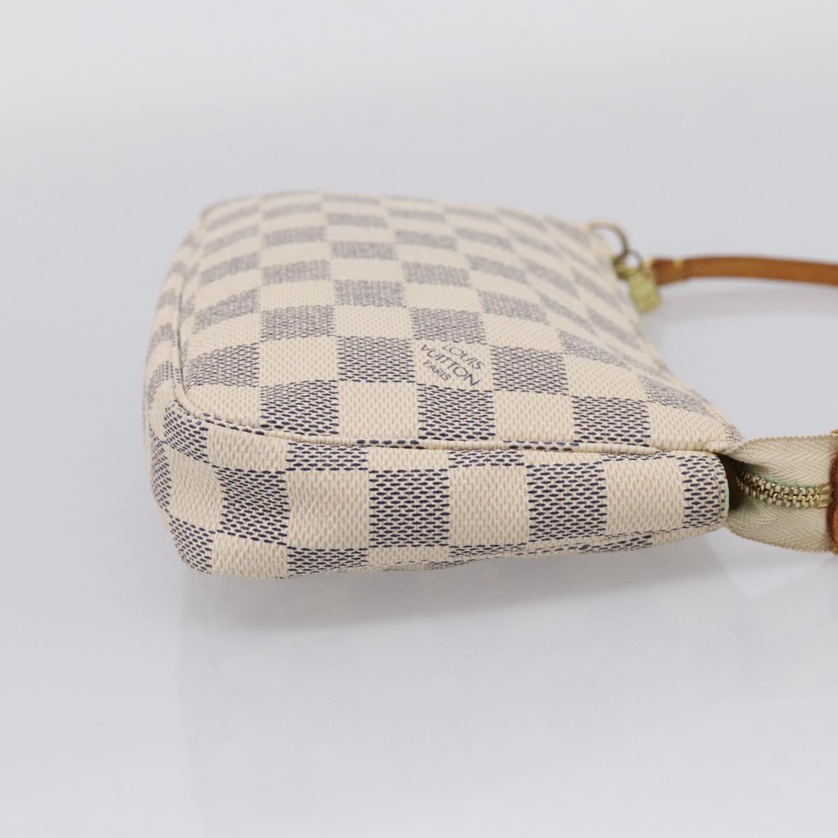 LOUIS VUITTON Damier Azur Pochette Accessoires Pouch N41207 LV Auth 207629