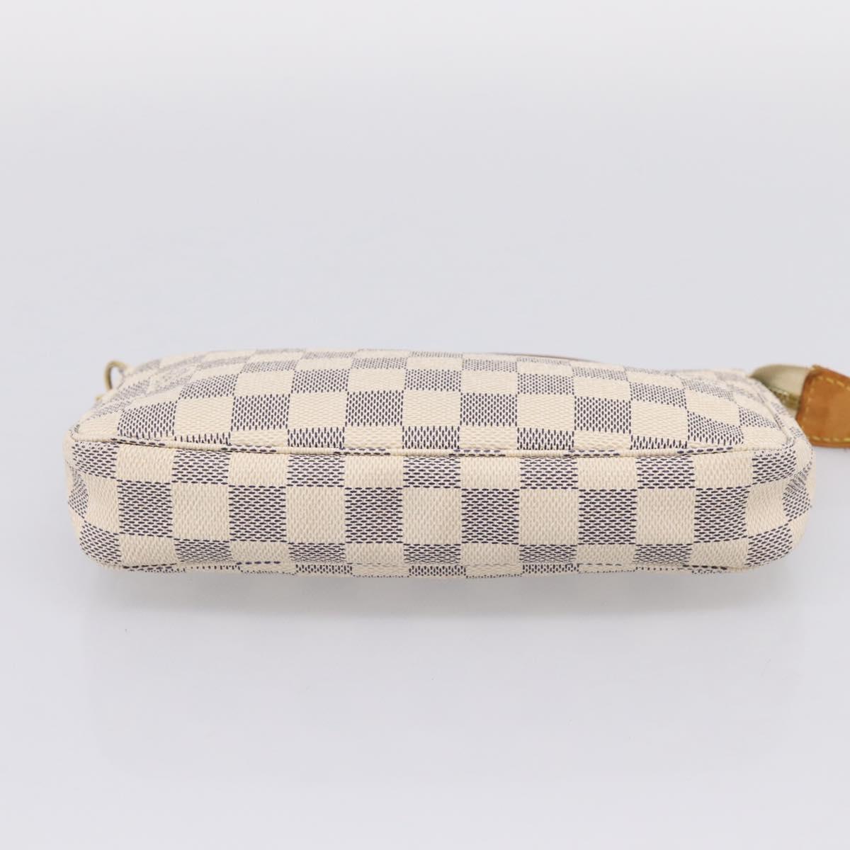 LOUIS VUITTON Damier Azur Pochette Accessoires Pouch N41207 LV Auth 207629