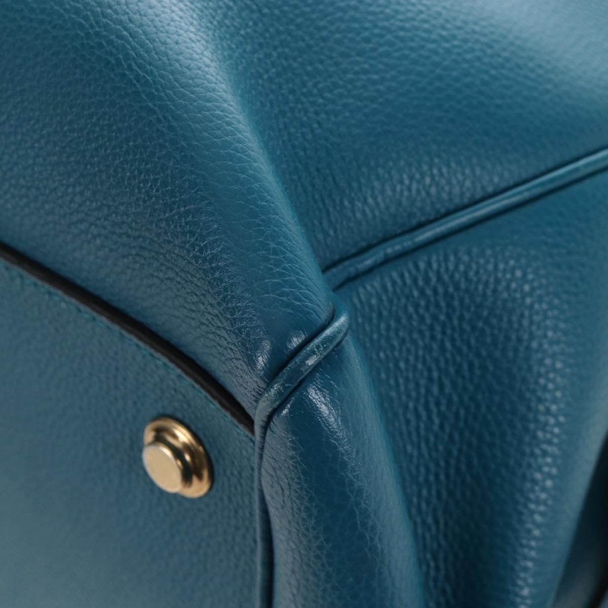 LOUIS VUITTON Mira MM Hand Bag Leather Blue M55023 LV Auth 207637M