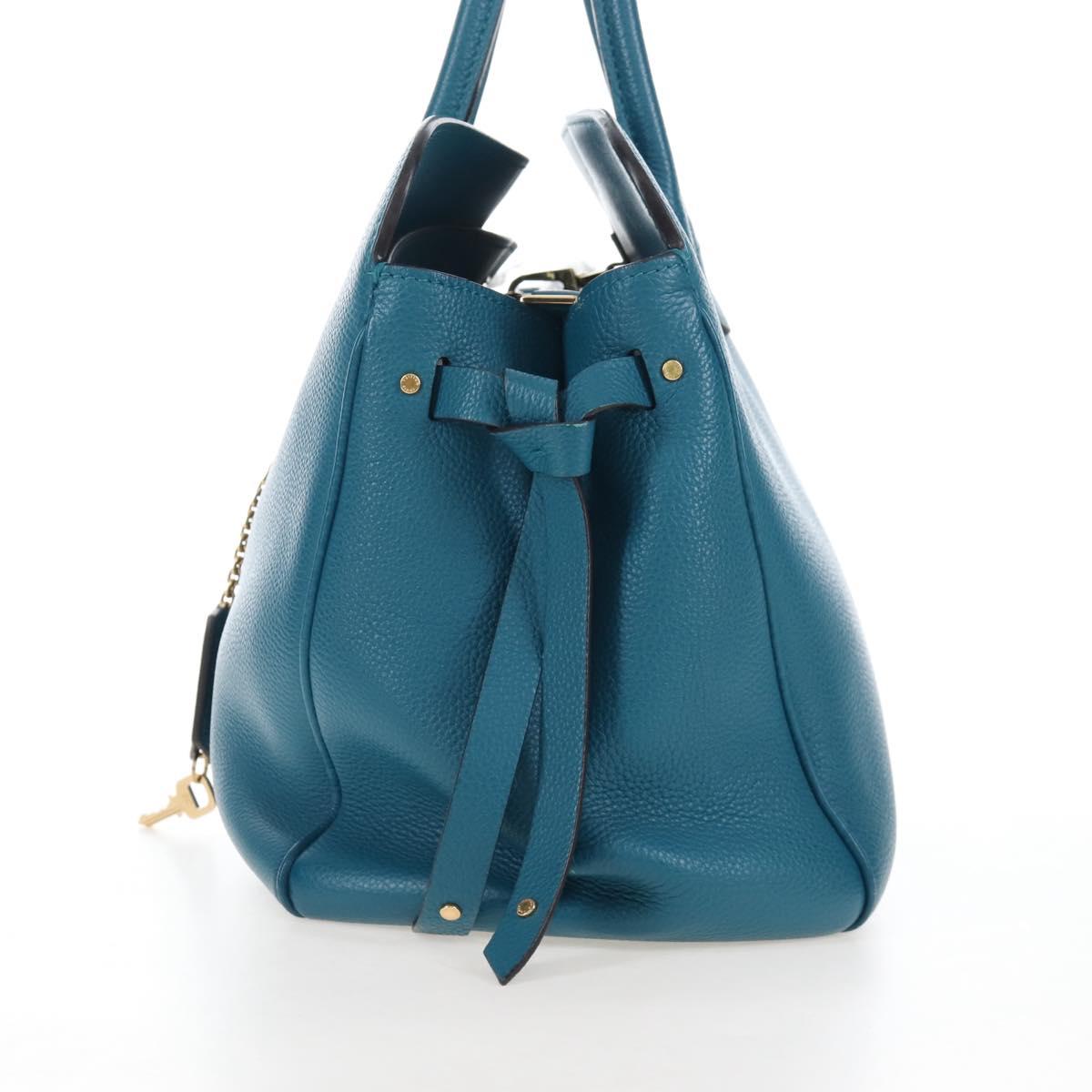 LOUIS VUITTON Mira MM Hand Bag Leather Blue M55023 LV Auth 207637M