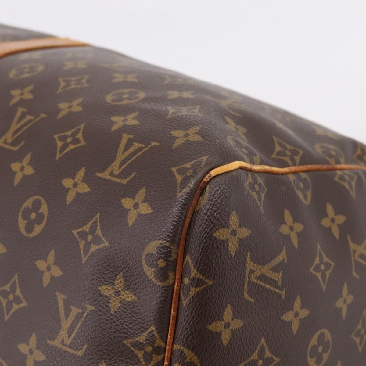 LOUIS VUITTON Monogram Keepall 55 Boston Bag M41424 LV Auth 207640