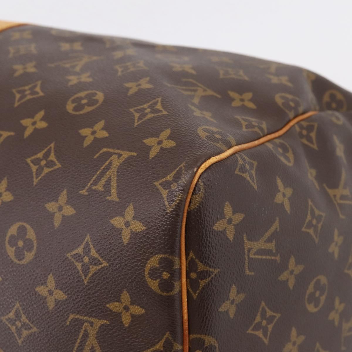 LOUIS VUITTON Monogram Keepall 55 Boston Bag M41424 LV Auth 207640