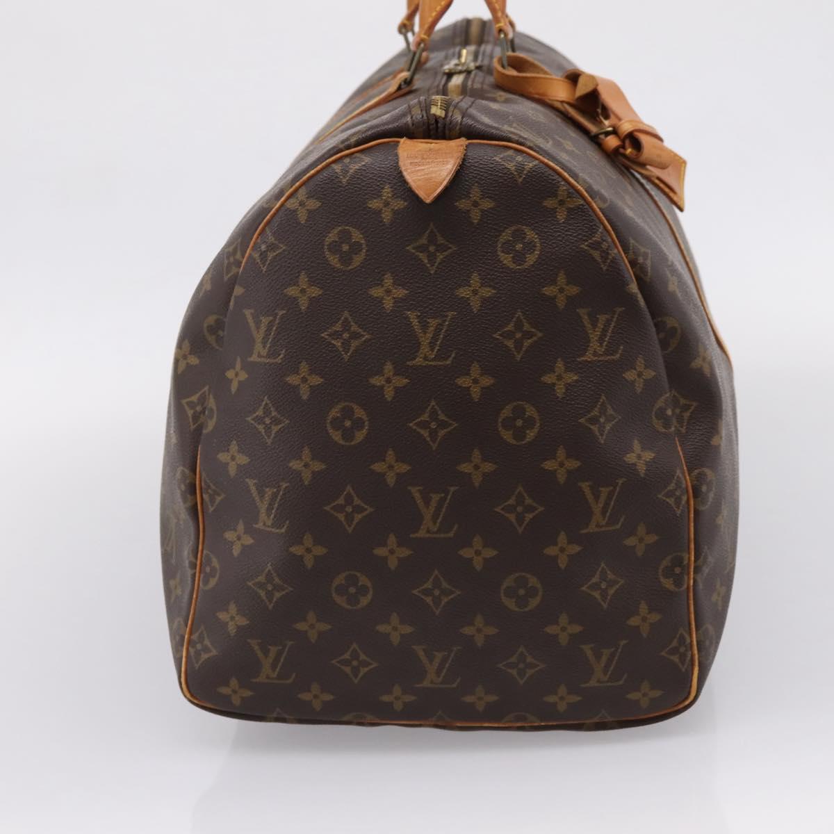 LOUIS VUITTON Monogram Keepall 55 Boston Bag M41424 LV Auth 207640